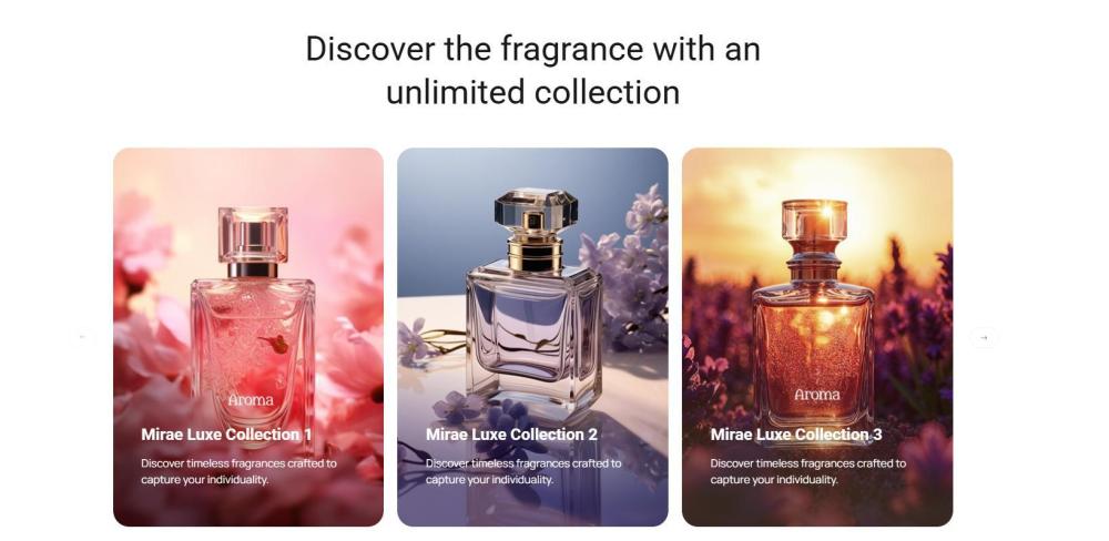 Aroma Collections Slider