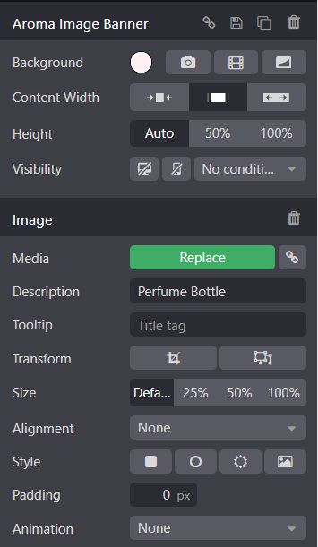 Customize Aroma Image Banner