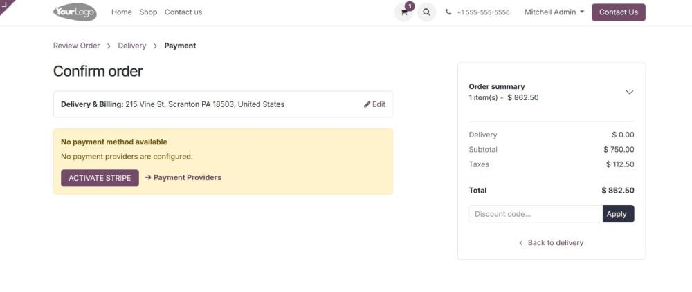 Screenshot 5: Confirm Order Page