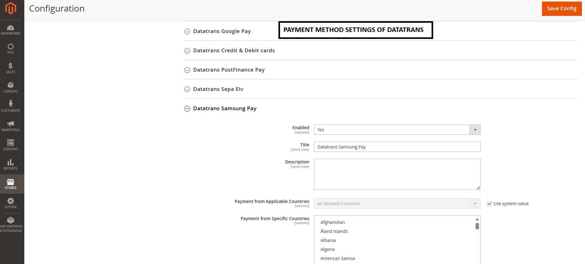 Magento 2 Datatrans Payment Extension