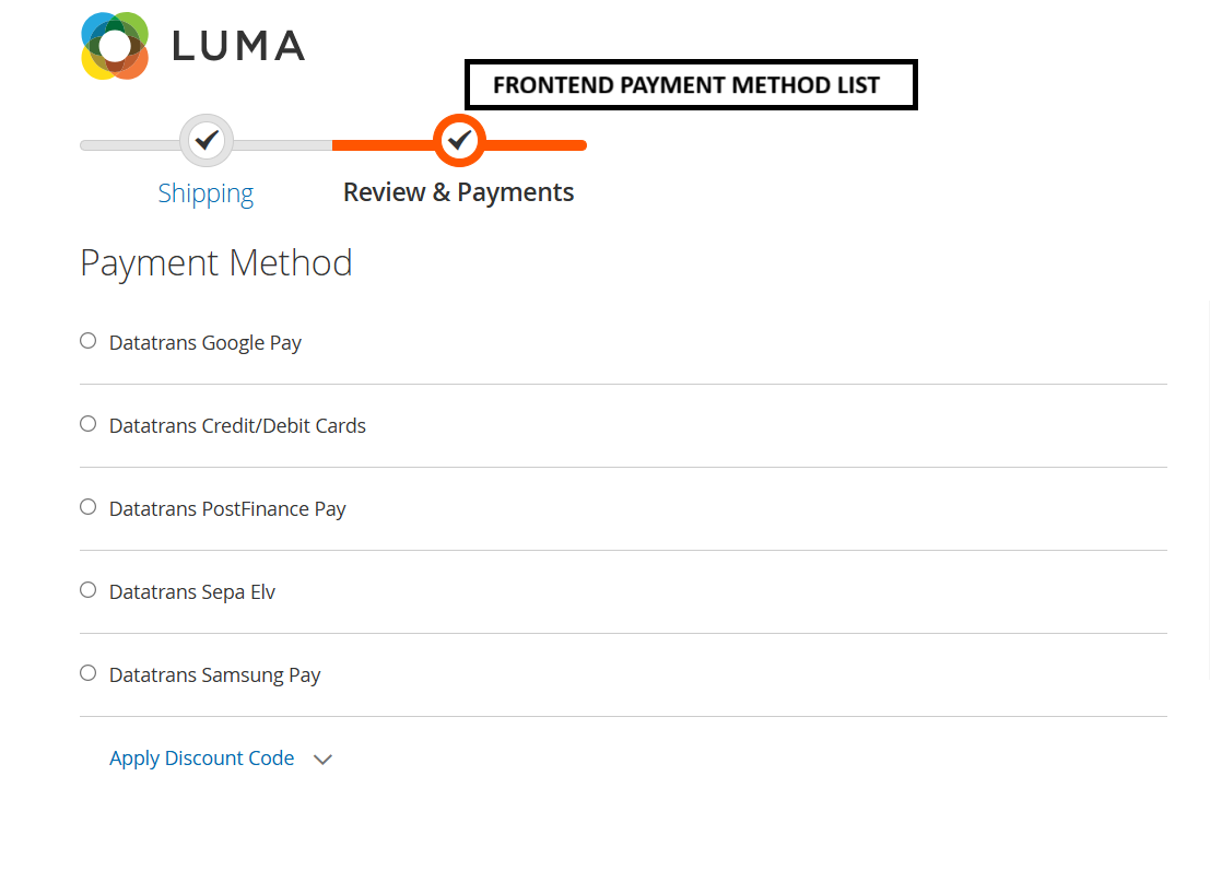 Magento 2 Datatrans Payment Extension