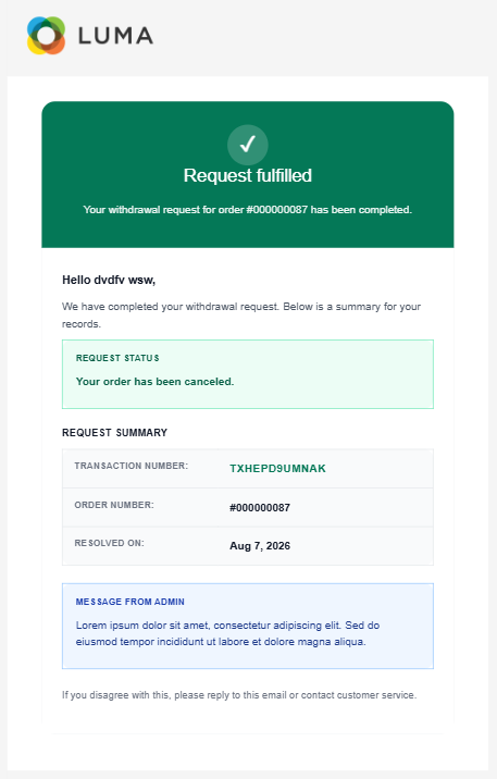 Magento 2 Withdraw button Extension