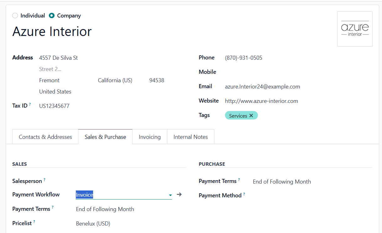 customer workflow configuration
