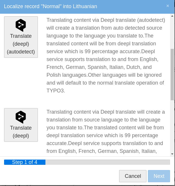 Typo3 AI Translate