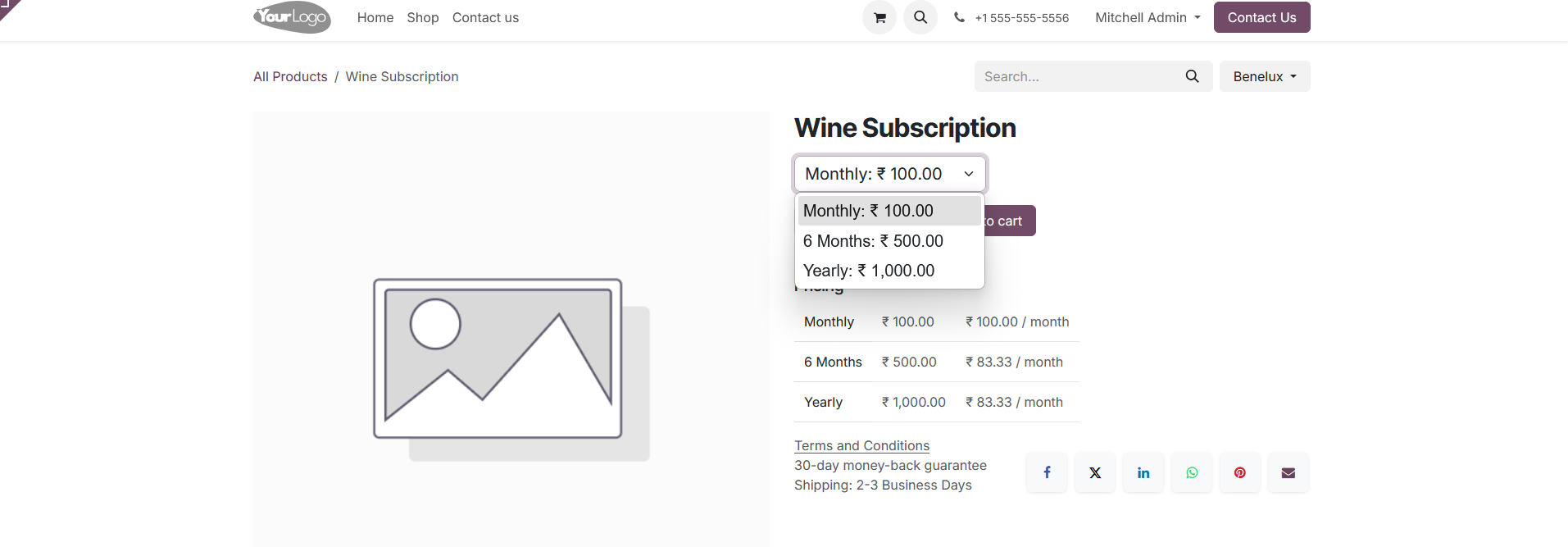 Wallee - Nexi Subscription Integration Plugin for Odoo