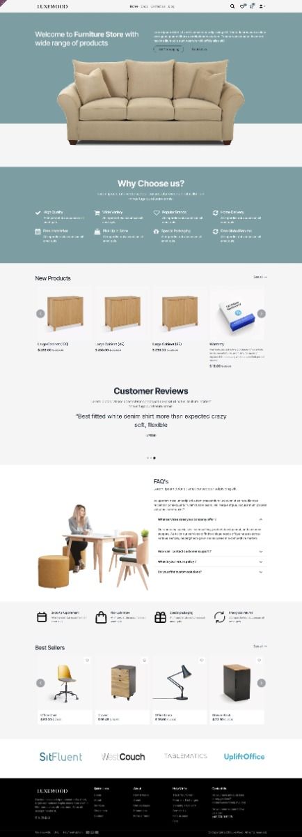 LuxeWood - Furniture Theme for Odoo