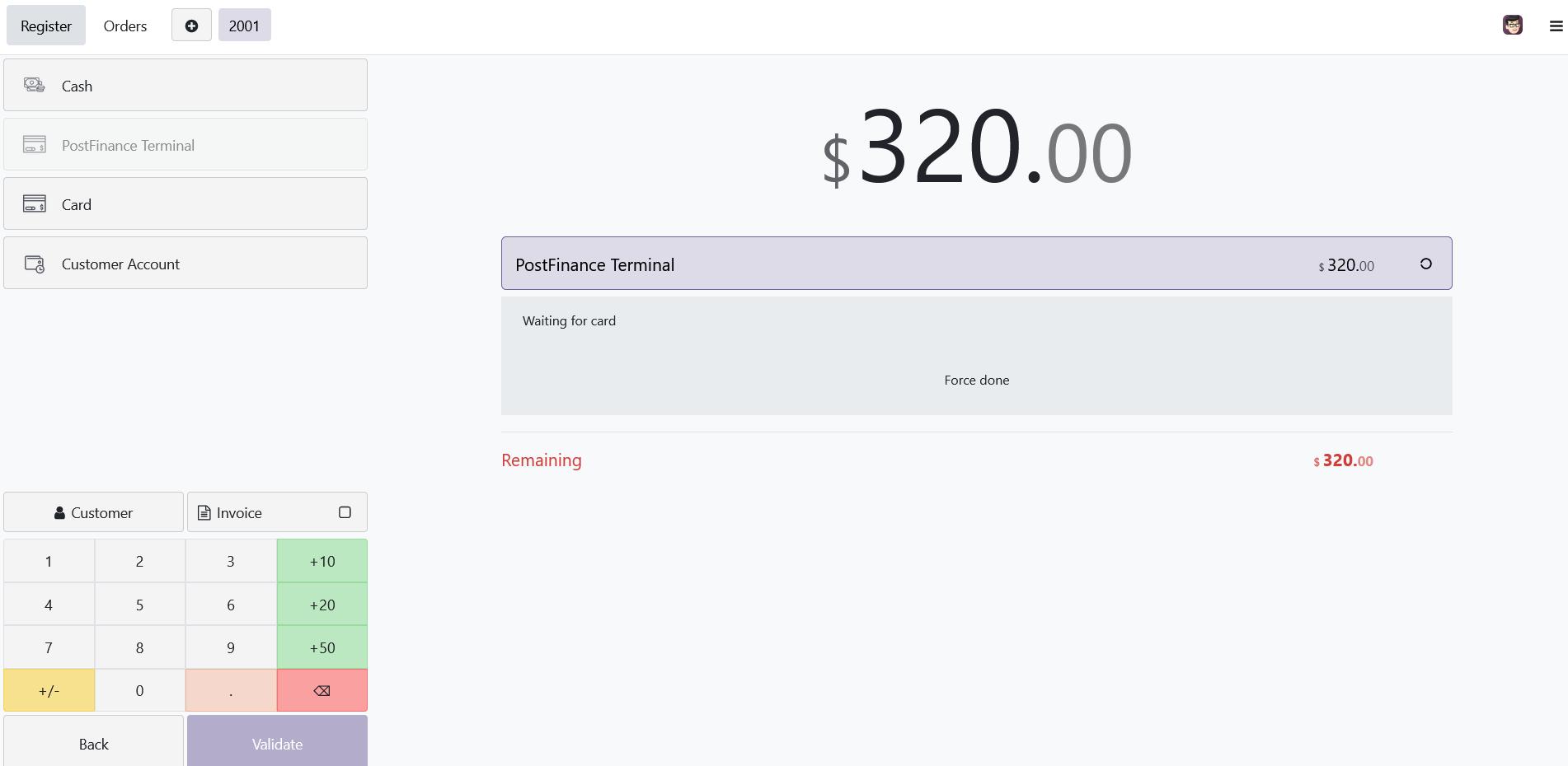 PostFinance PoS Payment Terminal Plugin for Odoo