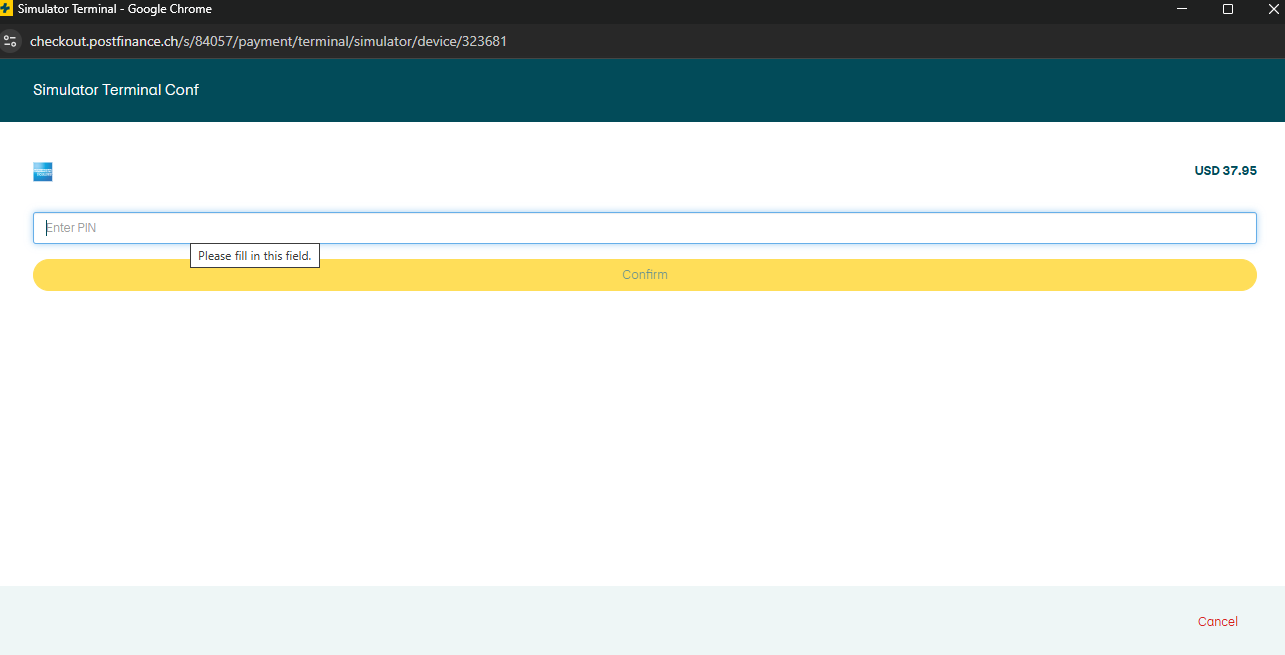 PostFinance PoS Payment Terminal Plugin for Odoo
