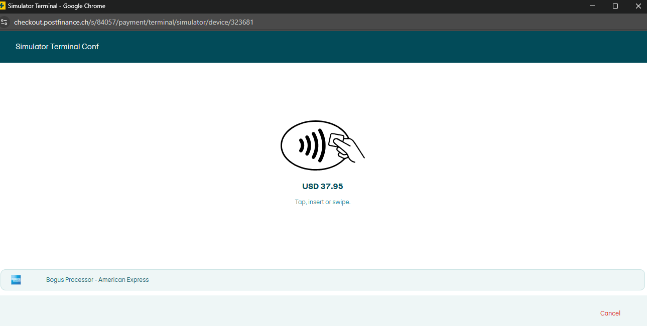PostFinance PoS Payment Terminal Plugin for Odoo