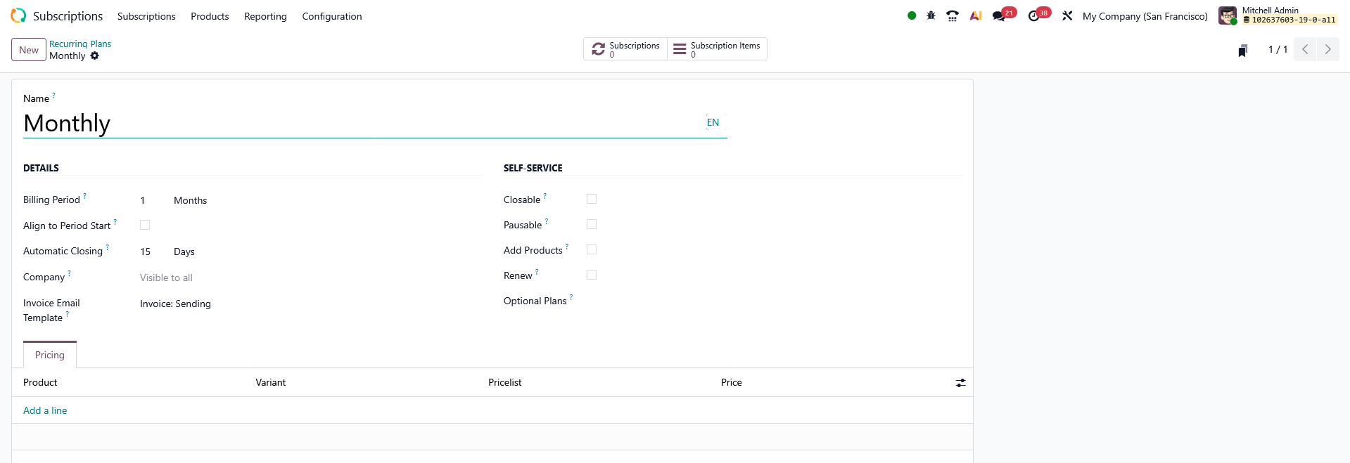 Wallee - Nexi Subscription Integration Plugin for Odoo