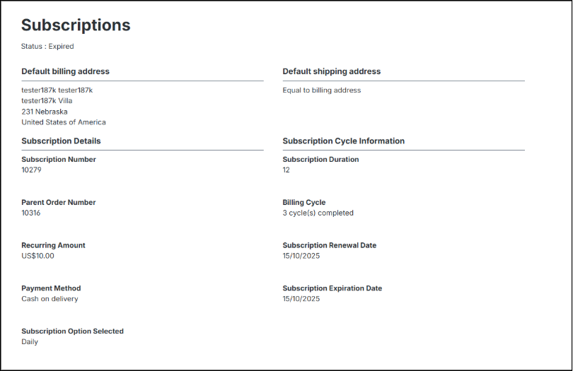 Shopware Subscription Plugin integrated with the Wallee payment