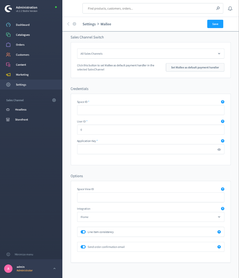 Shopware Subscription Plugin integrated with the Wallee payment
