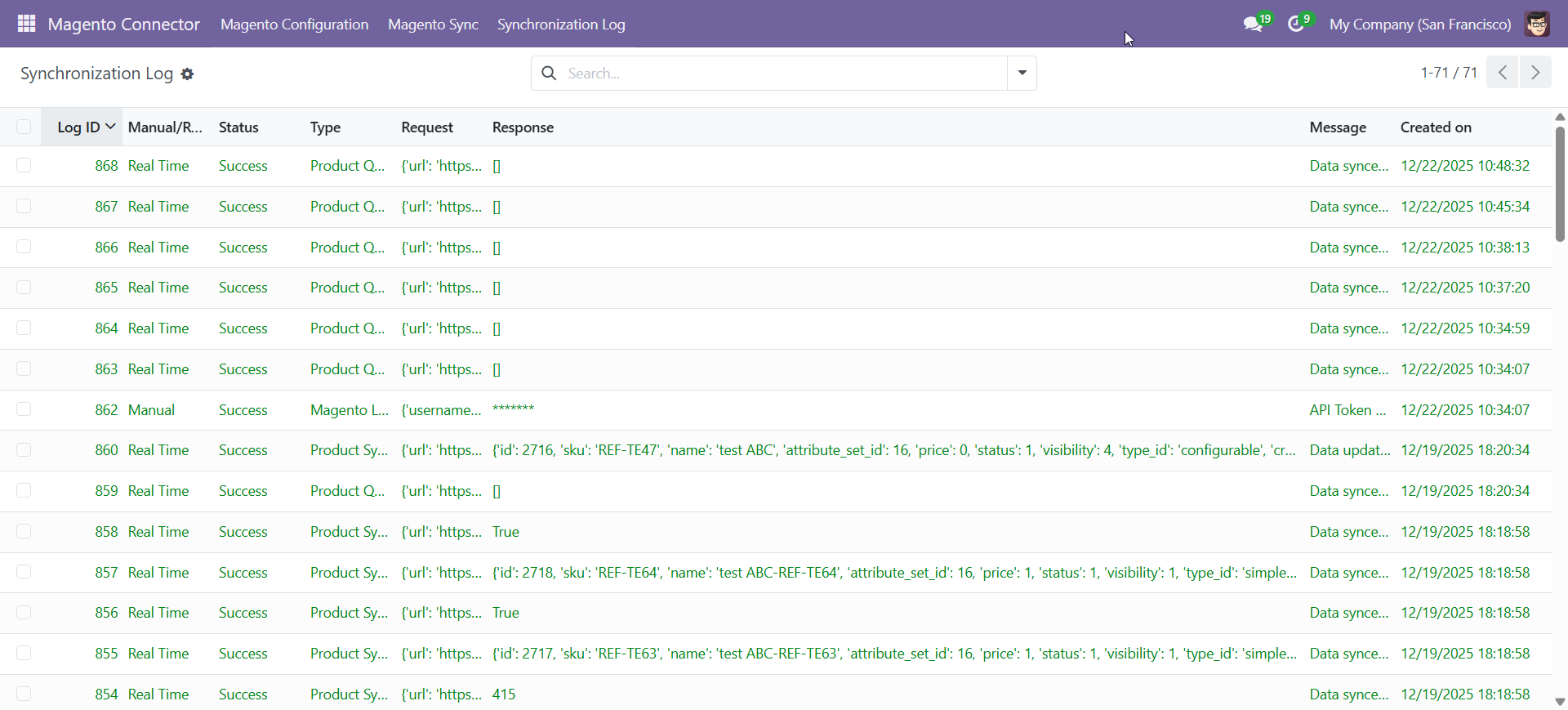 Odoo - Magento Connector for Odoo v18
