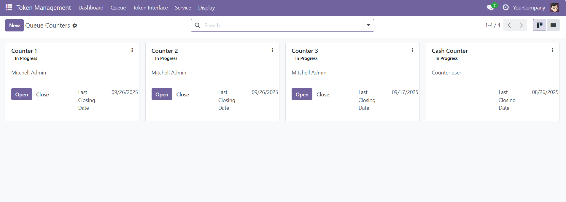 Token Management System for Odoo