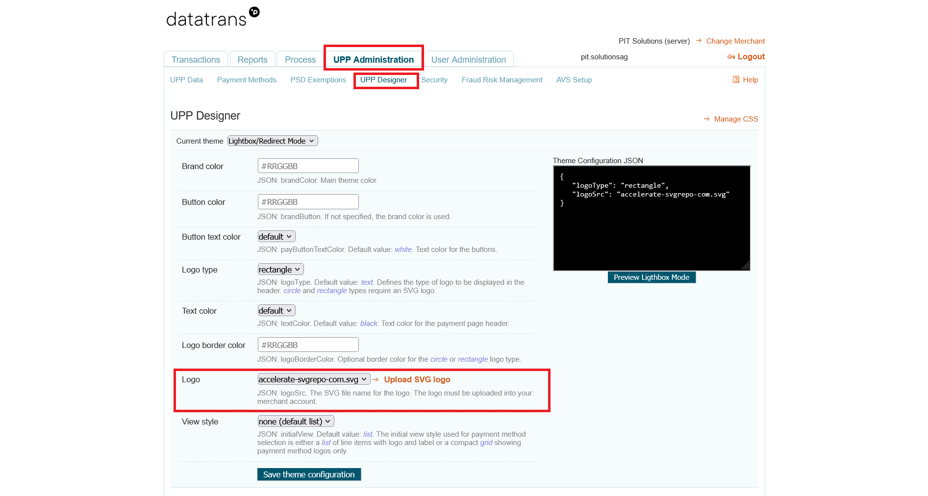 Datatrans Payment Provider for Odoo