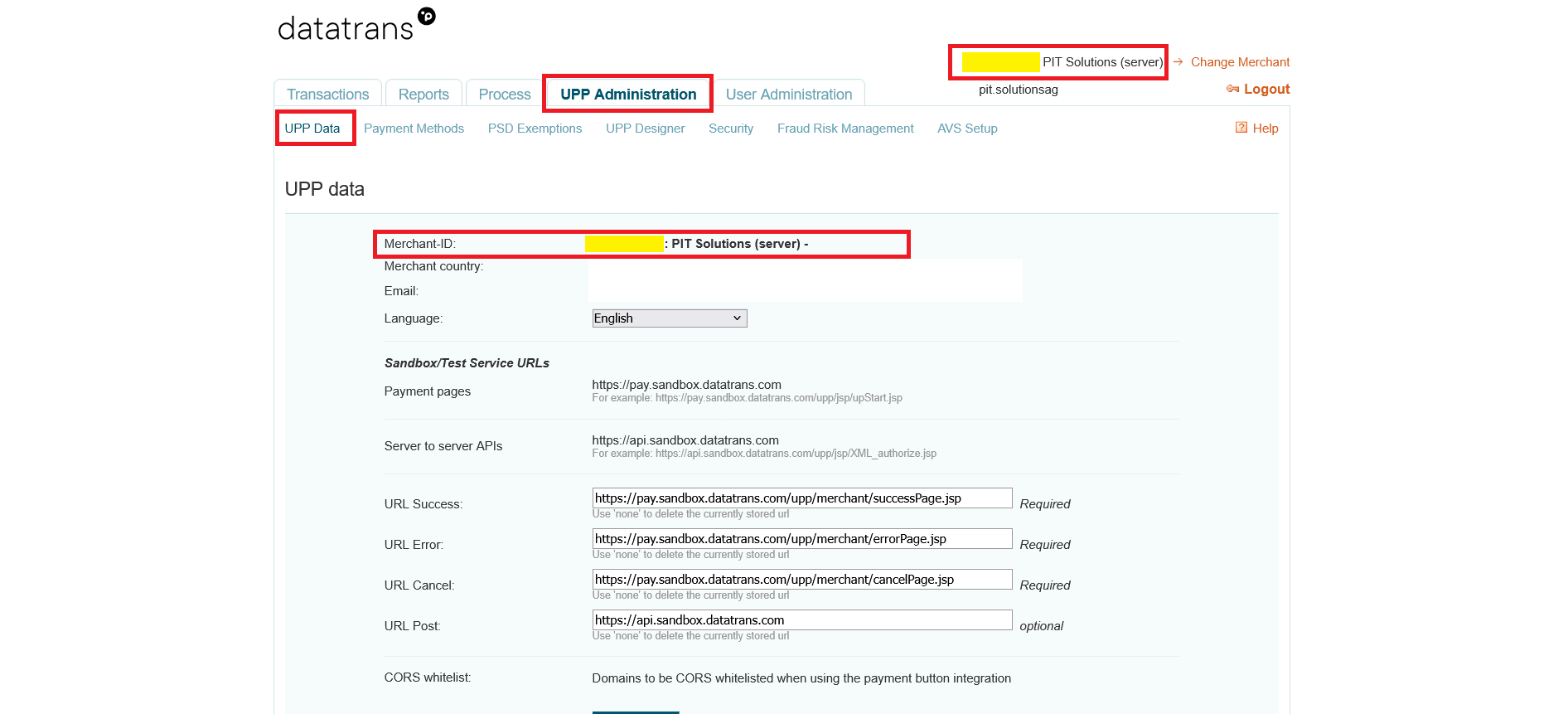 Datatrans Payment Provider for Odoo