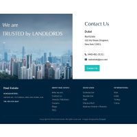 real estate portal development contact us page