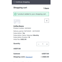 Shopware Subscription Plugin integrated with the Wallee payment