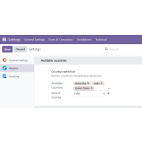 website configuration