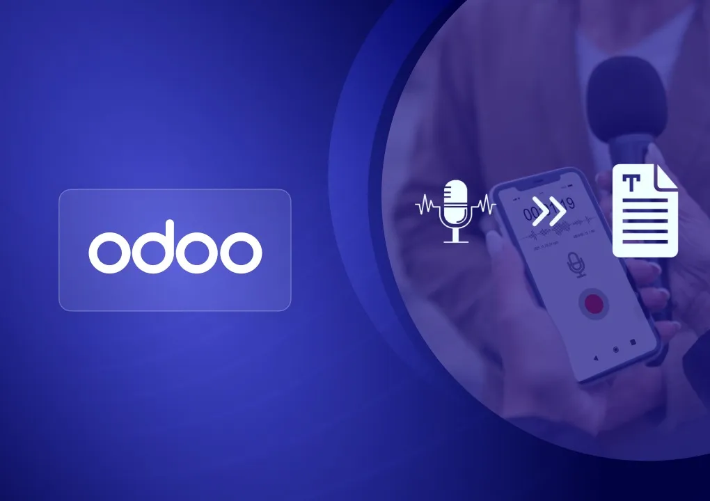 Odoo Voice to Text Chatter